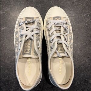 Dior Women's Sneakers in Gray and Cream